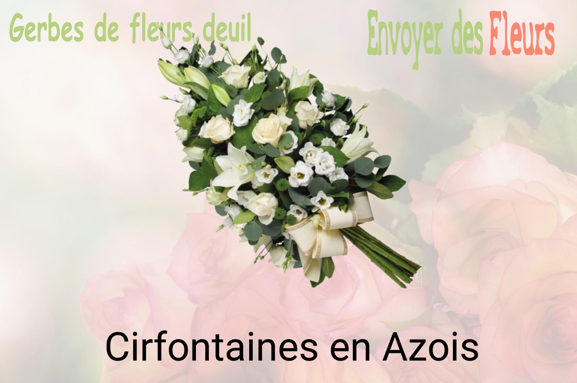 Gerbe de fleurs de deuil livrée à Cirfontaines-en-Azois